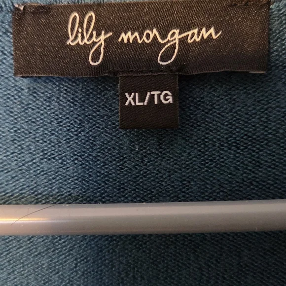 Blue V-Neck Sweater - Picture 6 of 6